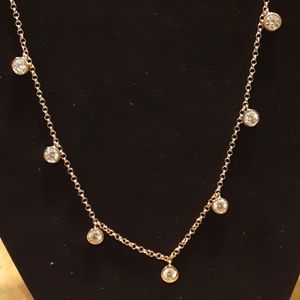 Swarovski zirconia Vermeil YG over St. S i l.